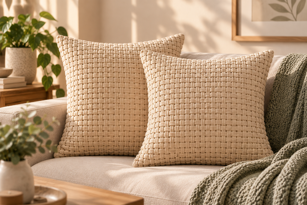Woven Texture Cushion Cover Set of 2